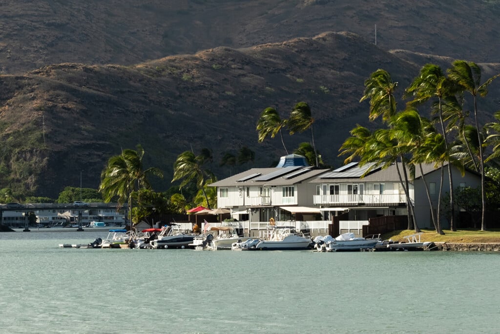 Hawaii Kai Boatt Harbor Shot Across The Harbor From Kokohead Marina